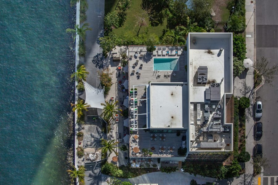 Contemporary Mansion concept: Aerial overview
